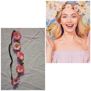 Chunyin Flower Headband Floral Crown Hippie Wedding Festival Party Cottagecore